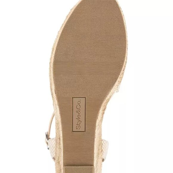 Style & Co Mailena Espadrille Wedge Sandal Women's Size 6 NIB - Picture 4 of 4